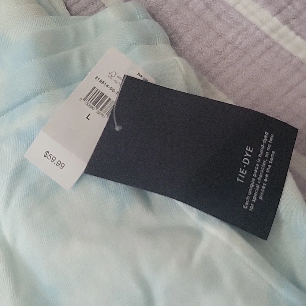 NWT GAP Light Blue Tiedye Pants - Picture 2 of 4